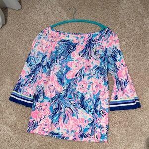 Lilly Pulitzer Pastel Floral Top